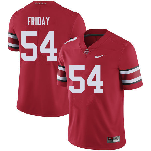 Ohio State Buckeyes #54 Tyler Friday College Football Jerseys Sale-Red